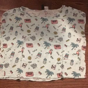 Breezy Graphic Crop Top